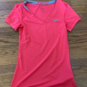 Nike dry fit v neck shirt
